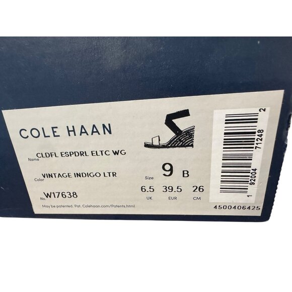 Cole Haan Cloud Feel Espadrille Wedge Sandals Size 9 NEW - Picture 11 of 14